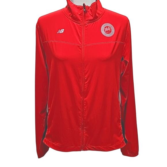 New Balance Pan Mass Challenge Heavy Hitter 2 Pocket Red and Black Jacket Size L - Picture 1 of 10